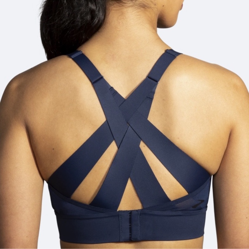 Brooks Drive Interlace Run Bra, Navy blue, Size 34DD/E, NWT - Picture 4 of 8